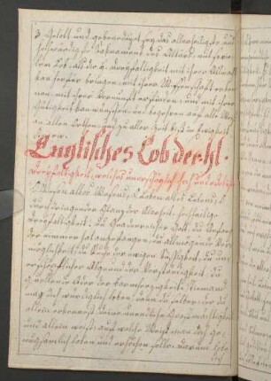 Englisches Lob der hl.