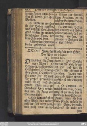 XXXVI. Von der Ewigkeit und Hölle.