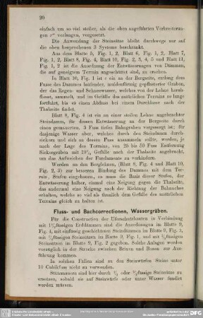 Fluss- und Bachcorrectionen, Wassergräben