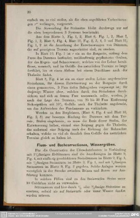 Fluss- und Bachcorrectionen, Wassergräben