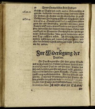 II. Zur Widerlegung der Papisten