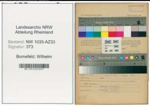 Entnazifizierung Wilhelm Bornefeld , geb. 26.05.1907 (Bergmann)