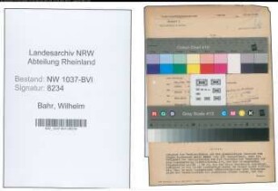 Entnazifizierung Wilhelm Bahr , geb. 15.06.1893 (Kriminalsekretaer)