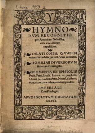 Hymnorum recognitio : cum aurea illorum expositione