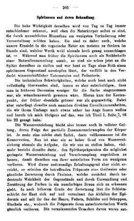 Spirituosen und deren Behandlung.