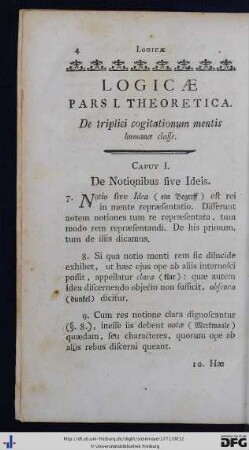 Pars I. Theoretica.