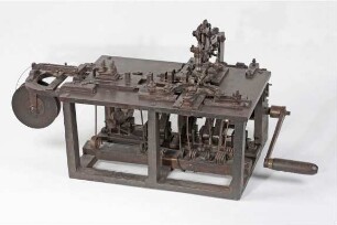 Maschine zum Herstellen von Uhrenketten, Schwarzwald, um 1860