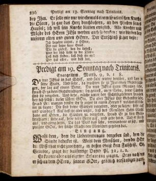 Predigt am 19. Sonntag nach Trinitatis. - Predigt am 21. Sonntag nach Trinitatis.