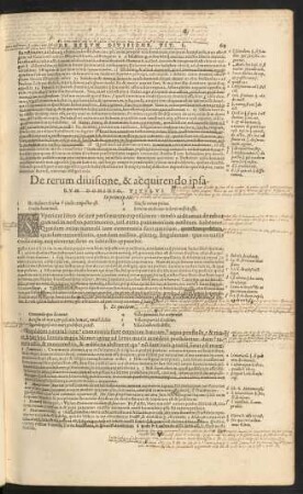 De rerum divisione, & acquirendo ipsarum Domino. Titulus I.