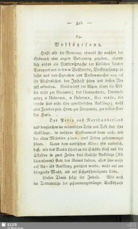 14. Volksgesang