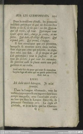 LXXI. Ich habe mich betrogen. Je m'ai trompé