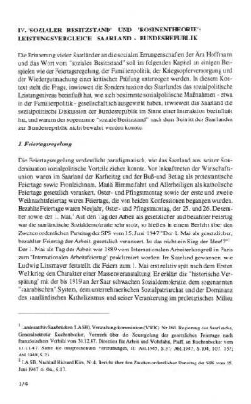 IV. 'Sozialer Besitzstand' und 'Rosinentheorie': Leistungsvergleich Saarland-Bundesrepublik