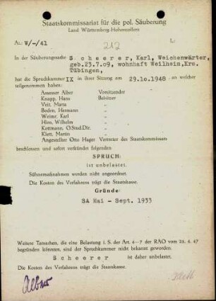 Scheerer, Karl