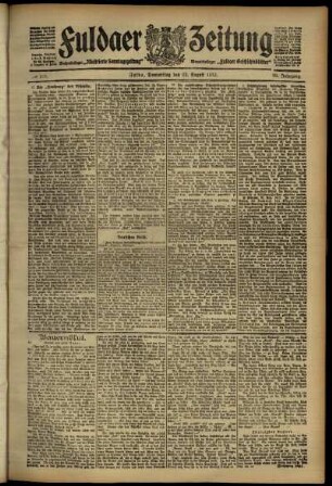 Ausgabe vom Donnerstag, den 22. August 1912.