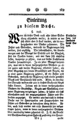 Einleitung zu diesem Buche.