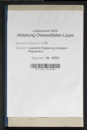 Realschule in Salzuflen [Alter Titel: Ausbau der städtischen Knaben-Mittelschule in Salzuflen zu einer lateinlosen Realschule], Band 5, Teil 1