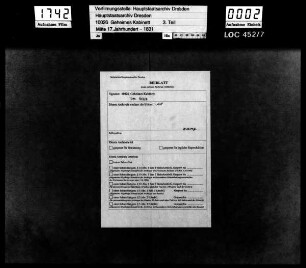Die Korrespondenz des Grafen von Brühl mit dem Kammerrat von Wichmannshausen bezüglich des Siebenjährigen Krieges