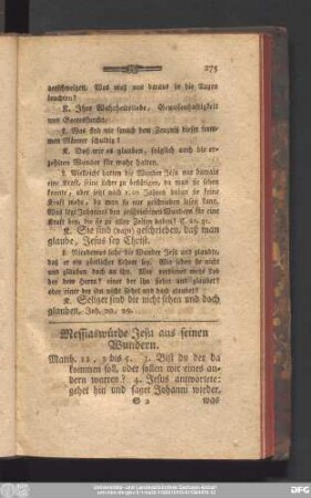 [44.] Messiaswürde Jesu au seinen Wundern.