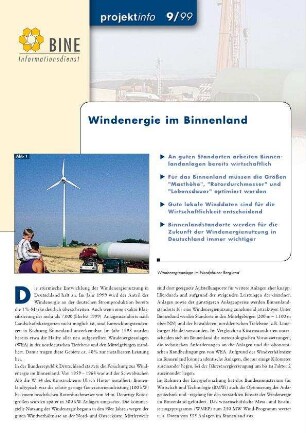 Windenergie im Binnenland.