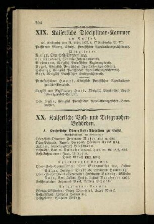Kaiserliche Post- und Telegraphen-Behörden