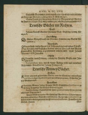 Teutsche Bücher im Rechten.