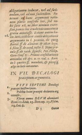 In VII. Decalogi praeceptum argumenta.