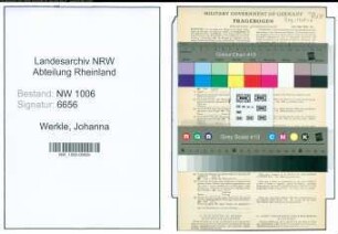 Entnazifizierung Johanna Werkle , geb. 07.04.1904 ()