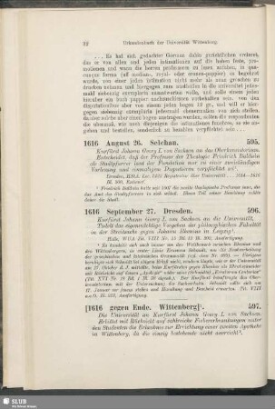 597. [1616, gegen Ende. Wittenberg]