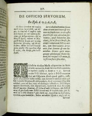 De Officio Servorum.
