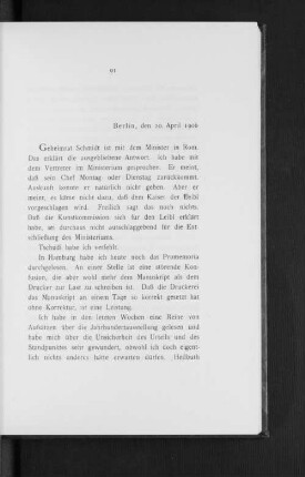 Berlin, den 20. April 1906