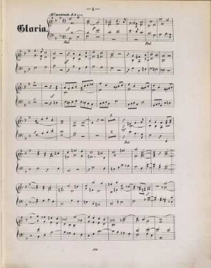 Missa : Ecce lignum crucis ; für 4 Singstimmen, 2 Violinen, Violoncell, Contrabaß, 2 Horn u. Bassposaune oblig. ; 2 Trompeten, Pauken u. Orgel ad lib. ; oder für Sopran, Alt, Tenor, Bass u. Orgelbegl. ; op. 7