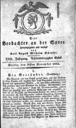 48. Stueck, 28. November 1831