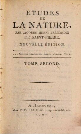 Oeuvres De Jacques-Henri-Bernardin De Saint-Pierre. 2, Etudes De La Nature ; 2