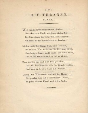 Die Thränen