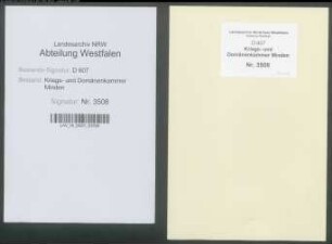 Brechung der zum Chausseebau Minden-Herford-Bielefeld erforderlichen Steine und die deshalb geschlossenen Verträge - Band 1