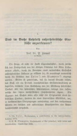 761-782 Sind im Buche Koheleth außerhebräische Einflüsse anzuerkennen?