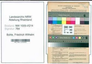 Entnazifizierung Friedrich Wilhelm Bohle , geb. 03.11.1910 (Kaufm. Angestellter)