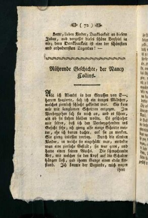 72-79, Rührende Geschichte, der Nancy Collins