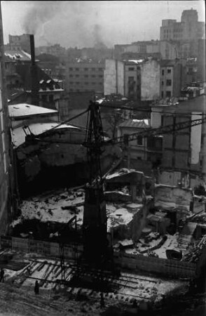 Bukarest: Carlton-Ruine von oben gesehen