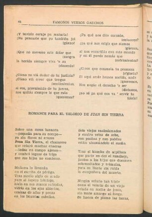 Romance para el velorio de Juan Sin Tierra