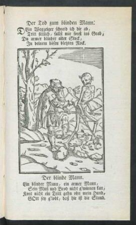 Der Tod zum blinden Mann
