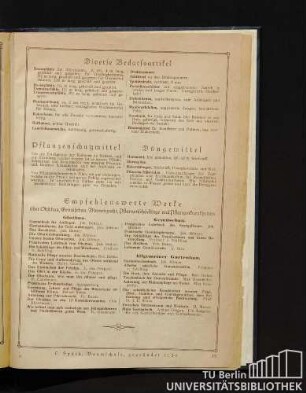 Diverse Bedarfsartikel, Pflanzenschutzmittel, Düngemittel, Empfehlenswerte Werke