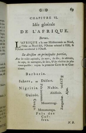 Chapitre VI. Idée générale de l'Afrique.