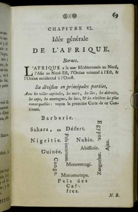 Chapitre VI. Idée générale de l'Afrique.