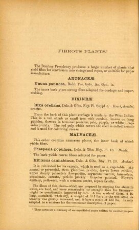 Fibrous plants