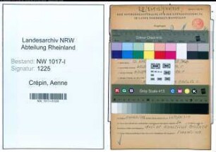 Entnazifizierung Aenne Crépin , geb. 23.04.1894 ()