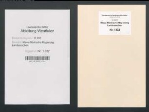Großrichter und reformierte Gemeinde zu Soest ./. Kollegiatstift St. Patrokli: Vergabe von Vikarien aus der Vikarien-Kommunität "novem rectorum" und von weiteren Stiftsvikarien, Bd. 8: wegen der Vikarie St. Lucae Evang. bzw. SSt. Lucae et Luciae