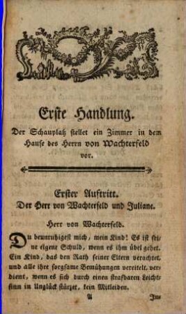 Die Stärke der väterlichen Liebe : Ein Schauspiel in 3 Handlungen
