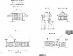 Herrenberg: Bahnhof Breitenholz - Nebengebäude mit Güterschuppen Nebengeb.