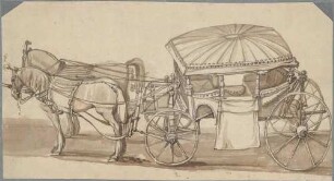 Bespannter Kutschwagen